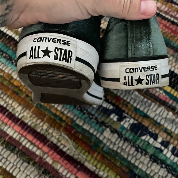Converse Low Tops - Deep Green Velvet - Picture 5 of 5